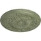 Ekena Millwork Damon Ceiling Medallion (Fits Canopies up to 3 3/8"), 20"OD x 1 1/2"P, Athenian Green Crackle CM20DAAGC - alternate 3